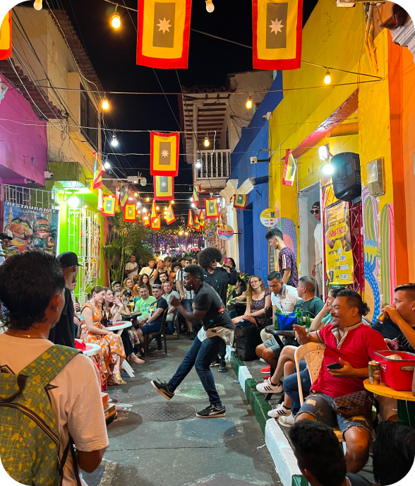 Colombia street party